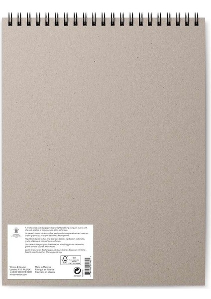 Eskiz Çizim Bloknotu (Spiralli) Yatay Hafif Dokulu 110GR 50 Sayfa 28X36CM indirimleri