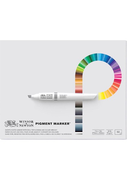 Pigment Marker 75GR Markör Bloknotu 50 Sayfa 22.9X30.5CM