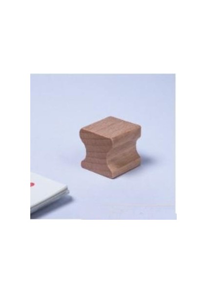 Ahşap Küp Mühür 20X20MM Kavrama Oluklu Blok Kayın Ağacı modelleri