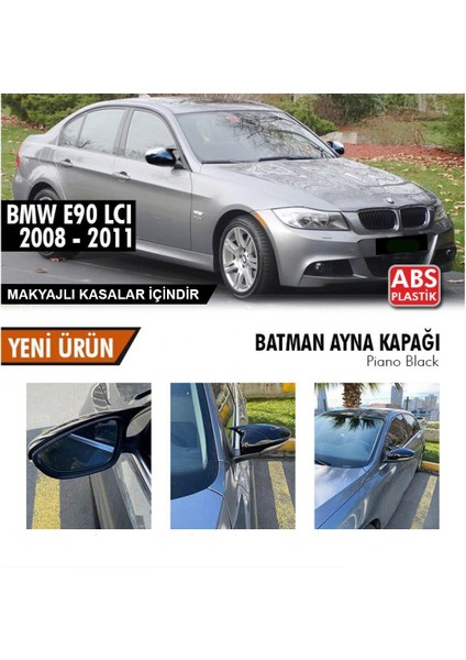 Bmw E90 Yarasa Ayna Kapağı Batman Piano Black Parlak Siyah