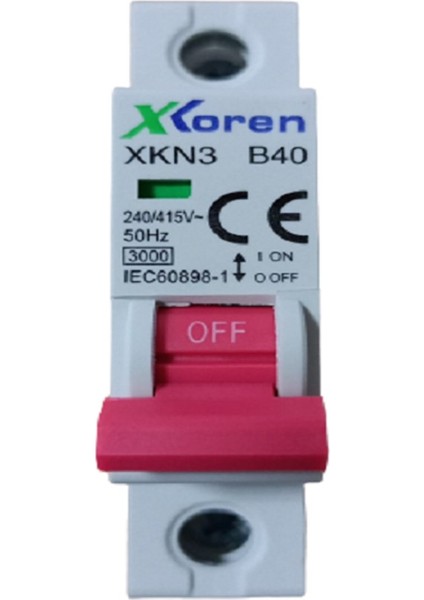 B 1x40a 3ka Otomatik Sigorta