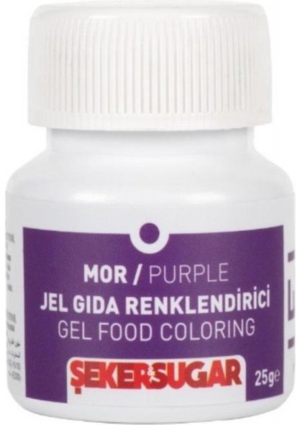 Yenilebilir Jel Gıda Renklendiricisi Mor 25 gr