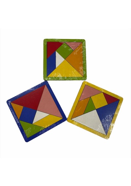 Ahşap Tangram Eğitici Oyuncak 7 Parça