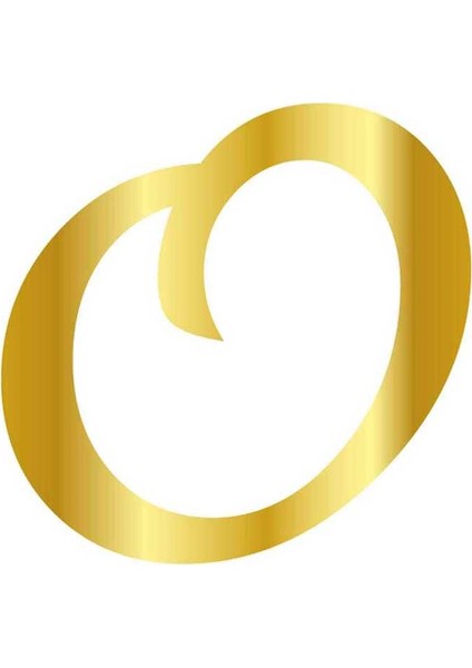 Pleksi Çubuksuz Alfabe 6 cm Altın - O