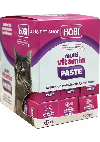 Multivitamin Paste Kediler Için Multivitamin Içerikli Pasta 100GR x 12 Adet