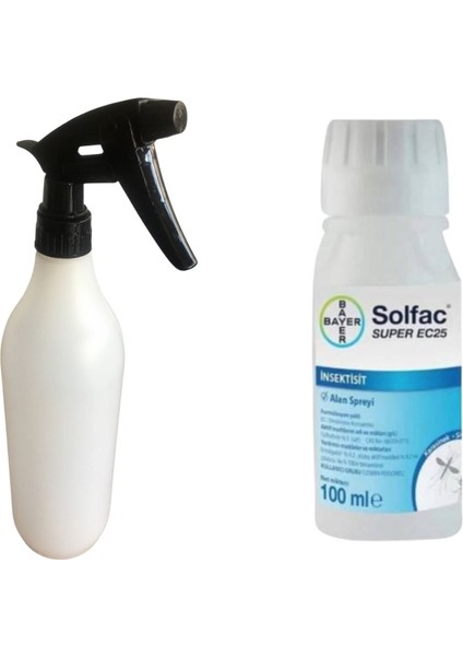 Tüm Haşereler Için Solfac SUPEREC25 100ML/1LT Fısfıs 1. Kalite / Eldiven Hediye
