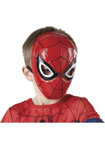 Tinky Winky Spiderman Örümcek Adam Maske Kırmızı Siyah Maske