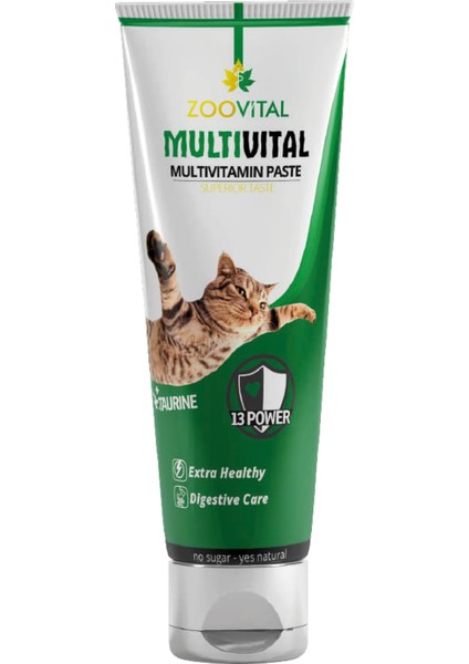 Multivital Cat 100 gr - 13 Çeşit Vitamin Desteği Kedi 3x100 gr