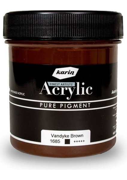 : Artist Akrilik Boya : 400 ml : 1685 Brown Iron Oxide Dark (Vandyke)