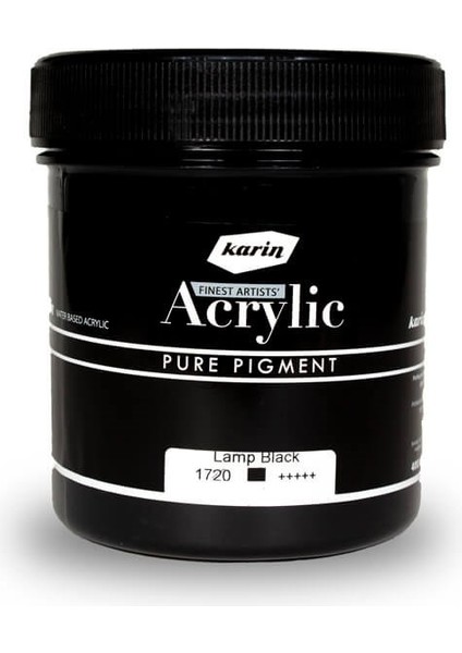 : Artist Akrilik Boya : 400 ml : 1720 Lamp Black