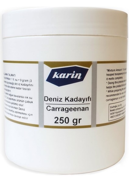 : Deniz Kadayıfı (Carragenan) : 250 gr