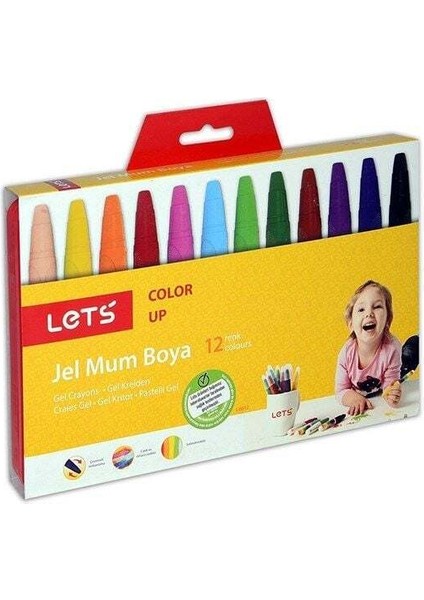 Lets 12 Renk Jel Mum Boya