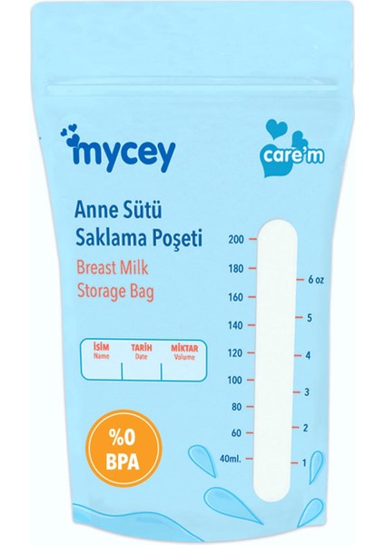 Mycey Anne Sütü Saklama Poşeti Seti (25X3 75 Adet)