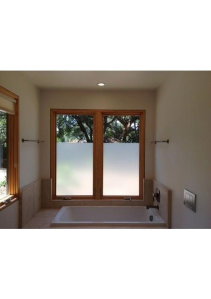 Cam Kumlama Ofis Duşakabin Balkon Camı Kaplama Folyosu 38 cm 38 cm x 6 Metre
