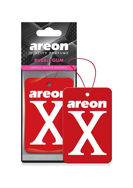 x Bubble Gum (Kırmızı) Oto Araç Kokusu Yoğun Tatlı Ciklet Kokusuyla Ferahlatıcı Etki