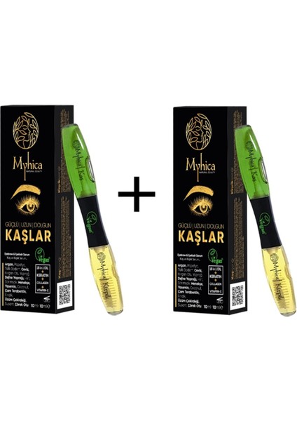 Kaş ve Kirpik Bakım Yağı Argan Yağlı Doğal E Vitamin Vegan Colagen 20ML x 2 Adet