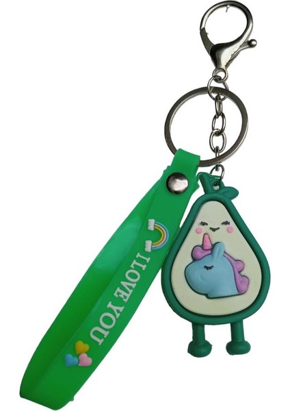 Avakado Unicorn Karikatür Anime Figür Pvc Bebek Anahtarlık Çanta Anahtarlık Süsü fiyatları