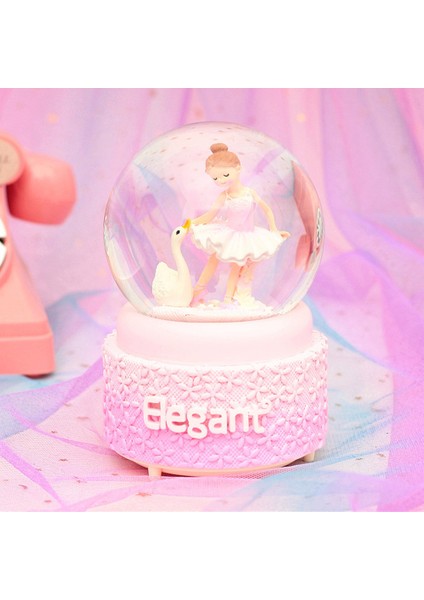 Balerin Kız Işıklı Müzikli Orta Boy Kar Küresi modelleri