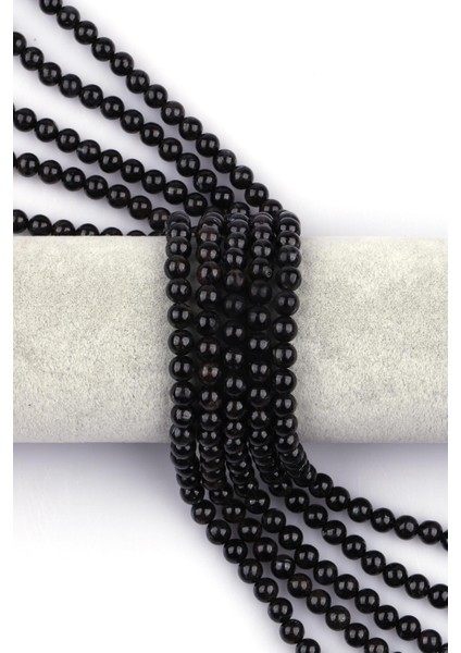 Nuummıte Doğal Taş Dizi 6 mm Küre Kesim