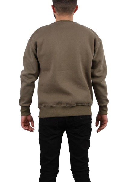 Üç Iplik Şardonlu Nothıng Baskılı Haki Sweat fırsatları