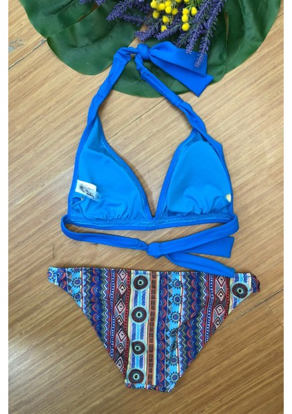 Uzun Üçgen Bikini Takım Desenli 227281 fiyatları