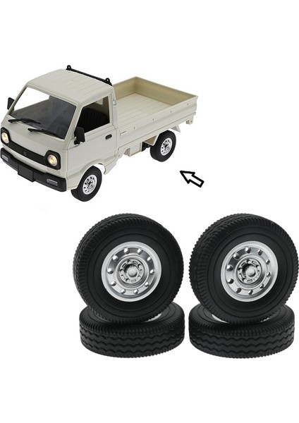 4 Adet Wltoys Için Kauçuk Tekerlek Kiti D12 Mını 1/16 Kamyon Aksesuarları (Yurt Dışından) modelleri