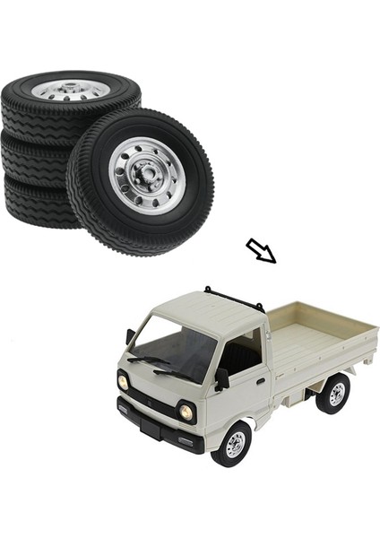 4 Adet Wltoys Için Kauçuk Tekerlek Kiti D12 Mını 1/16 Kamyon Aksesuarları (Yurt Dışından) fırsatları