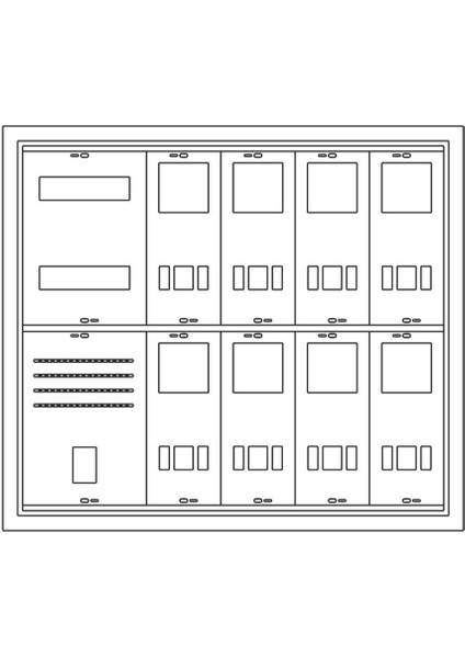 8 Monofaze Sıva Altı Pano