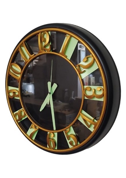 Gece Parlayan Fosforlu Mutfak Salon Ofis Otel Duvar Saati 40 cm Plastik indirimleri