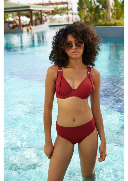 Yeni Sezon Toparlayıcı Kaplı Bikini Takım B1400 Tarçın