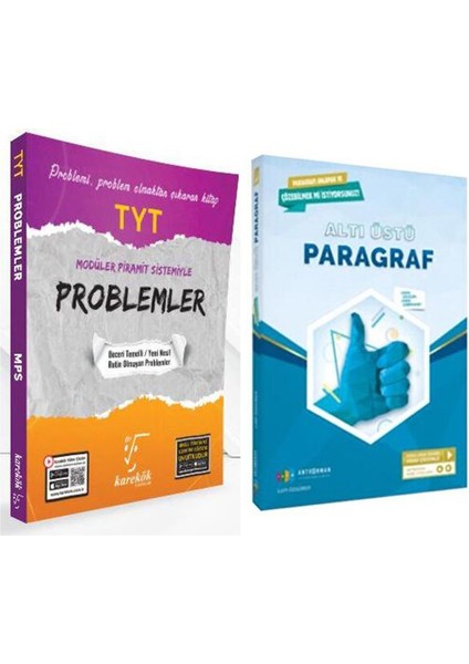 Antrenmanlarla Altı Üstü Paragraf ve Karekök Problemler Soru Bankası 2 Kitap Set