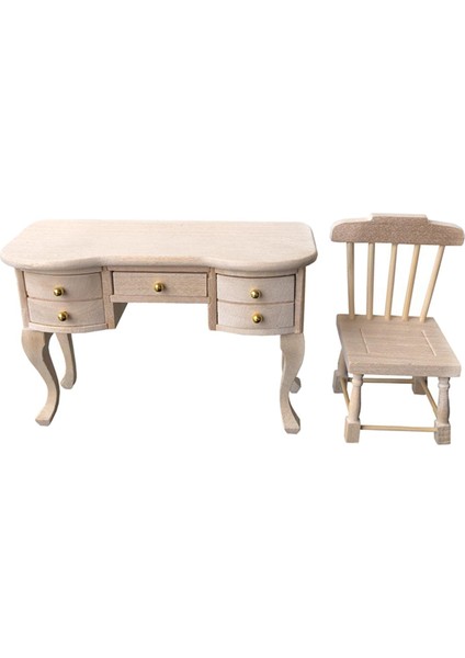 1:12 Ölçekli Dollhouse Minyatür Mobilya Ahşap Sandalye Bebek Ev Aksesuarları Ahşap 11 x 4.5 x 7.7 cm. (Yurt Dışından)