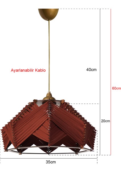 Chaos Sarkıt Avize Kiremit