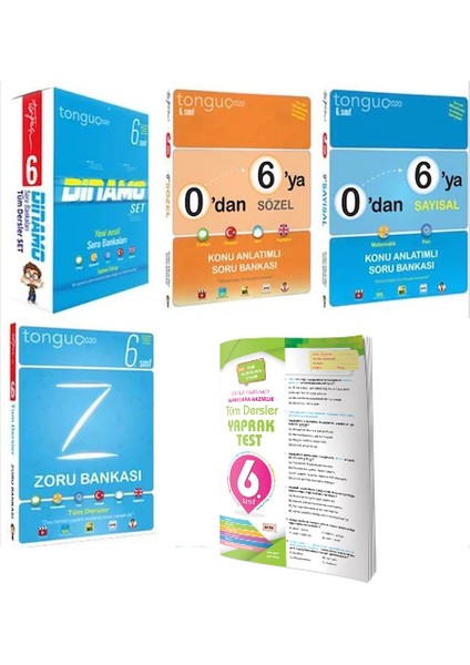 Tonguç Akademi 6. Sınıf Şampiyon Seti ve 0'dan 6'ya Konu Anlatımlı Soru Bankası