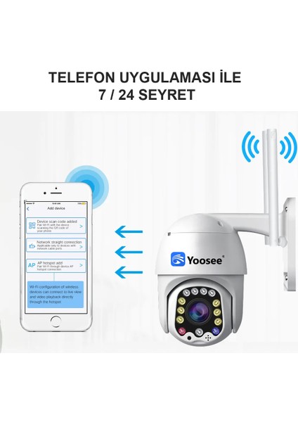 1080P Açık Wifi Kamera Ev Güvenlik Için Iki Yönlü Ses Otomatik Izleme