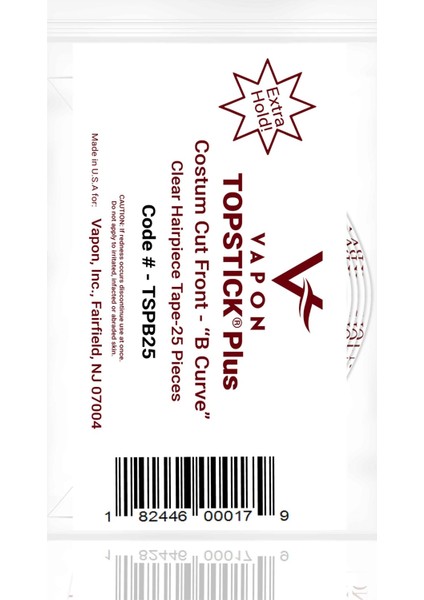 Tape | TOPSTICK Plus Protez Saç Bandı ''A'' Oval (2,0cm x 7,5cm) 25 Adet