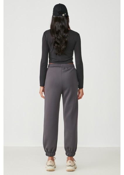 Jogger Lastikli Spor Eşofman Altı 806 Füme