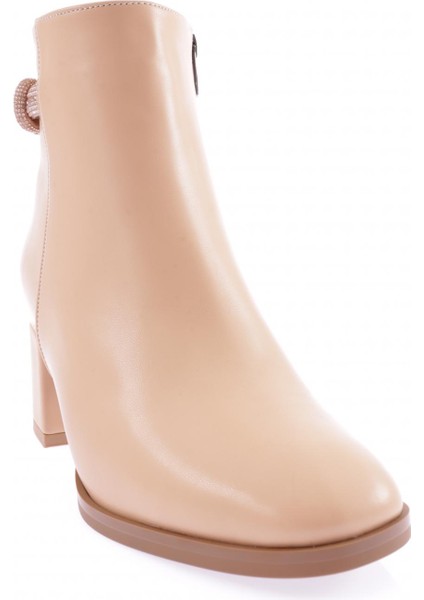 403 Kadın Siler Taşlı Iki Ipli Yandan Fermuarlı Topuklu Bot fiyatları