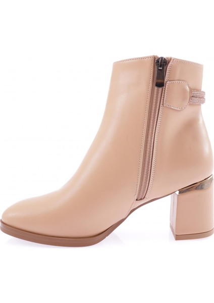 403 Kadın Siler Taşlı Iki Ipli Yandan Fermuarlı Topuklu Bot modelleri