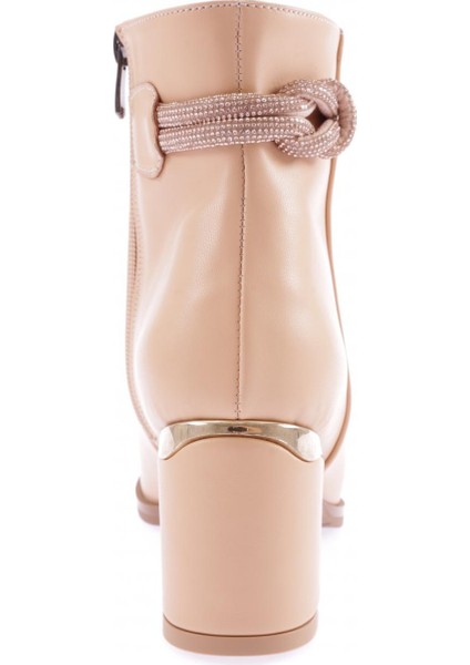 403 Kadın Siler Taşlı Iki Ipli Yandan Fermuarlı Topuklu Bot fırsatları