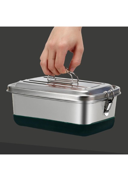 Paslanmaz Çelik Metal Gıda Konteyneri 1200 ml (Yurt Dışından)