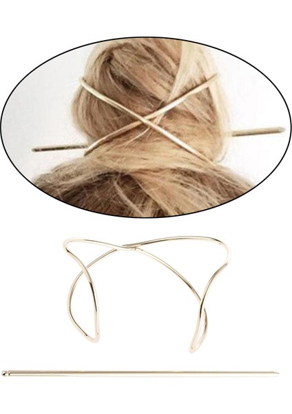 2 Adet El Yapımı Geleneksel Çin Saç Pimi Çubuklar Metal Slayt Tarağı Klipsleri Toka (Yurt Dışından) fırsatları