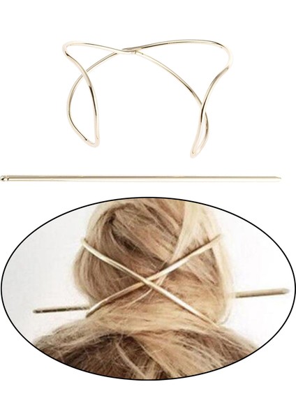 2 Adet El Yapımı Geleneksel Çin Saç Pimi Çubuklar Metal Slayt Tarağı Klipsleri Toka (Yurt Dışından) indirimleri