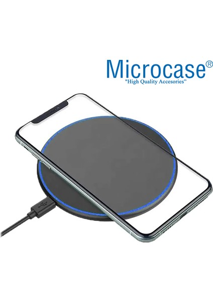 Universal 15W Wireless Kablosuz Hızlı Şarj Pedi Fast Wireless Charger Pad - AL3544