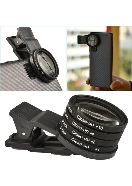 37MM Yukarı Filtre Kiti 4pcs (+1,+2,+4,+10) Lens Filtresi Evrensel (Yurt Dışından)
