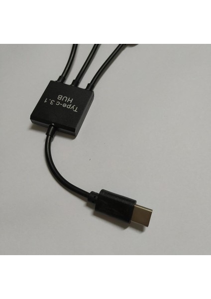 2x USB Otg Kablo Adaptörü Mikro USB / 2 Bağlantı Noktası USB Kadın Bağlayıcı  (Yurt Dışından)