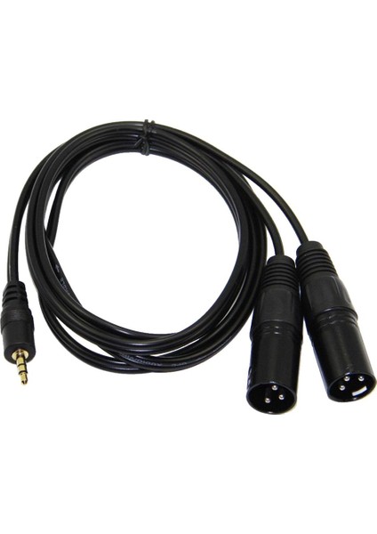 1.5m 5ft Trs Erkek Stereo Ses - 2 Çift Xlr Erkek Kablo Kablosu (Yurt Dışından)
