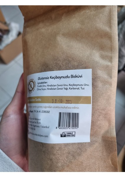 GÜA Glutensiz Keçiboynyzlu Bisküvi 80 gr