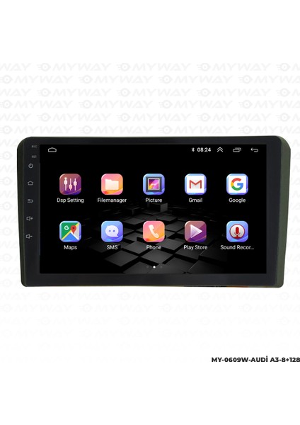 Audi A3 Android Multimedya 4gb Ram Carplay Navigasyon Ekran