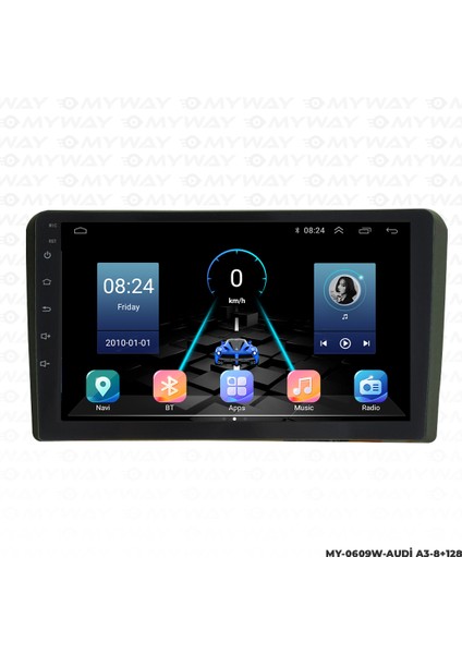 Audi A3 Android Multimedya 4gb Ram Carplay Navigasyon Ekran